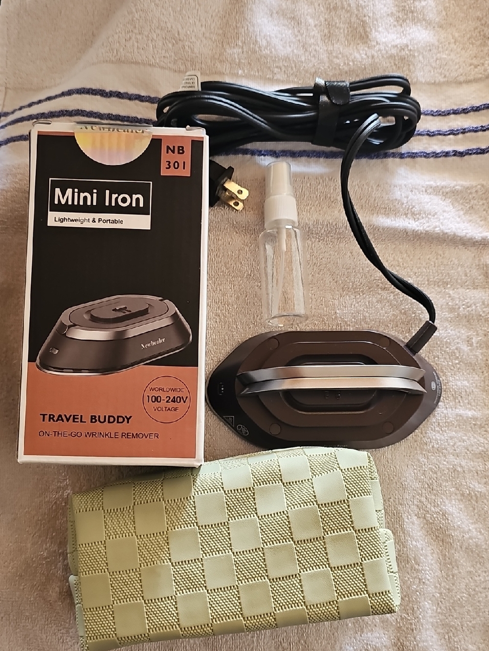 Black with Silver Handle Mini Travel Biddy